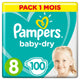 Pañales Desechables Pampers Baby Dry (Talla 8) (17+ kg) (Reacondicionado A+)