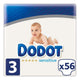 Pañales Desechables Sensitive Dodot Talla 3 (56 uds)