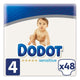 Pañales Desechables Sensitive Dodot Talla 4 (48 uds)