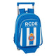 Mochila Escolar con Ruedas 705 RCD Espanyol Azul Blanco