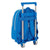 Mochila Escolar con Ruedas 705 RCD Espanyol Azul Blanco