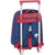 Mochila Escolar con Ruedas 705 Levante U.D. Azul Rojo Grana