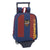 Mochila Escolar con Ruedas 805 Levante U.D. Azul Rojo Grana