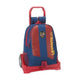 Mochila Escolar con Ruedas Evolution Levante U.D. Azul Rojo Grana