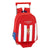 Mochila Escolar con Ruedas 705 Real Sporting de Gijón Blanco Rojo