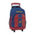 Mochila Escolar con Ruedas Compact Levante U.D. Azul Rojo Grana