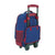 Mochila Escolar con Ruedas Compact Levante U.D. Azul Rojo Grana