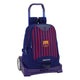 Mochila Escolar con Ruedas F.C. Barcelona Evolution Azul