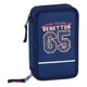 Plumier Doble Benetton Azul marino (28 piezas)