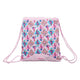 Bolsa Mochila con Cuerdas Moos Flamingo Rosa