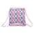 Bolsa Mochila con Cuerdas Moos Flamingo Rosa