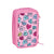 Plumier Triple Safta Sweet Heart Rosa (36 Piezas)