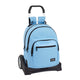 Mochila Escolar con Ruedas BlackFit8 Azul claro