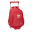 Mochila Escolar con Ruedas 705 Sevilla Fútbol Club Rojo