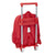 Mochila Escolar con Ruedas 705 Sevilla Fútbol Club Rojo