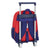 Mochila Escolar con Ruedas 705 Atlético Madrid Azul Blanco Rojo