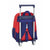 Mochila Escolar con Ruedas 705 Atlético Madrid Azul Blanco Rojo