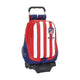 Mochila Escolar con Ruedas 905 Atlético Madrid Azul Blanco Rojo