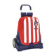 Mochila Escolar con Ruedas Evolution Atlético Madrid Azul Blanco Rojo