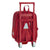 Mochila Escolar con Ruedas 805 Real Sporting de Gijón Rojo