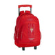 Mochila Escolar con Ruedas Compact Real Sporting de Gijón Rojo