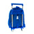 Mochila Escolar con Ruedas 705 R. C. Deportivo de La Coruña Azul Blanco