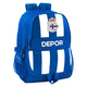 Mochila Escolar R. C. Deportivo de La Coruña Azul Blanco