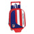 Mochila Escolar con Ruedas 805 Atlético Madrid Neptuno Azul