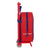 Mochila Escolar con Ruedas 805 Atlético Madrid Neptuno Azul