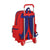 Mochila Escolar con Ruedas 905 Atlético Madrid Neptuno Azul