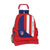 Mochila Escolar con Ruedas Evolution Atlético Madrid Neptuno Azul