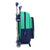 Mochila Escolar con Ruedas 705 Real Madrid C.F. Verde