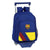 Mochila Escolar con Ruedas 705 F.C. Barcelona Azul