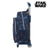 Mochila Escolar con Ruedas 705 Star Wars Azul oscuro