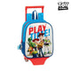 Mochila Escolar con Ruedas 805 Toy Story Play Time Azul Blanco