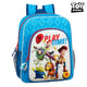 Mochila Escolar Toy Story Play Time Azul Blanco