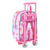 Mochila Escolar con Ruedas 805 Barbie Dreamer