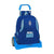 Mochila Escolar con Ruedas Evolution Real Zaragoza Azul Azul claro