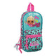 Plumier Mochila LOL Surprise! Spring Fling Rosa Azul cielo (33 Piezas)