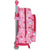 Mochila Escolar con Ruedas 705 Hello Kitty Balloon Rosa