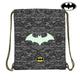 Bolsa Mochila con Cuerdas Batman Negro Gris