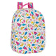 Mochila Escolar Safta Fruits Blanco