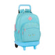 Mochila Escolar con Ruedas Compact Benetton Candy Azul claro