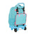 Mochila Escolar con Ruedas Compact Benetton Candy Azul claro