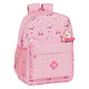 Mochila Escolar Glow Lab Unicorn Day Rosa