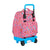 Mochila Escolar con Ruedas Compact BlackFit8 Cute