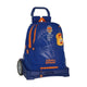 Mochila Escolar con Ruedas Evolution Valencia Basket Azul Naranja