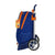 Mochila Escolar con Ruedas Evolution Valencia Basket Azul Naranja