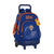 Mochila Escolar con Ruedas Compact Valencia Basket Azul Naranja