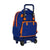 Mochila Escolar con Ruedas Compact Valencia Basket Azul Naranja